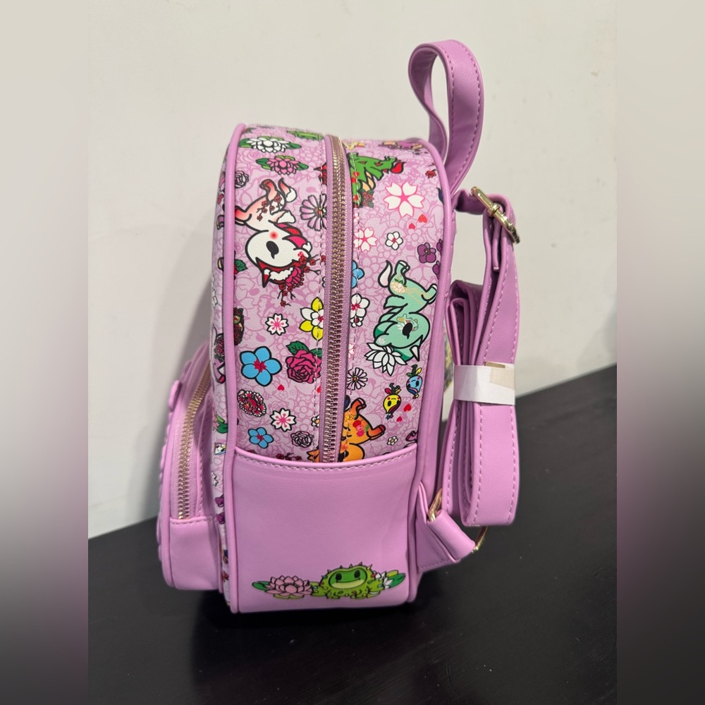 Tokidoki Unicorno and Friends Floral Mini Backpack - Picture 6 of 10